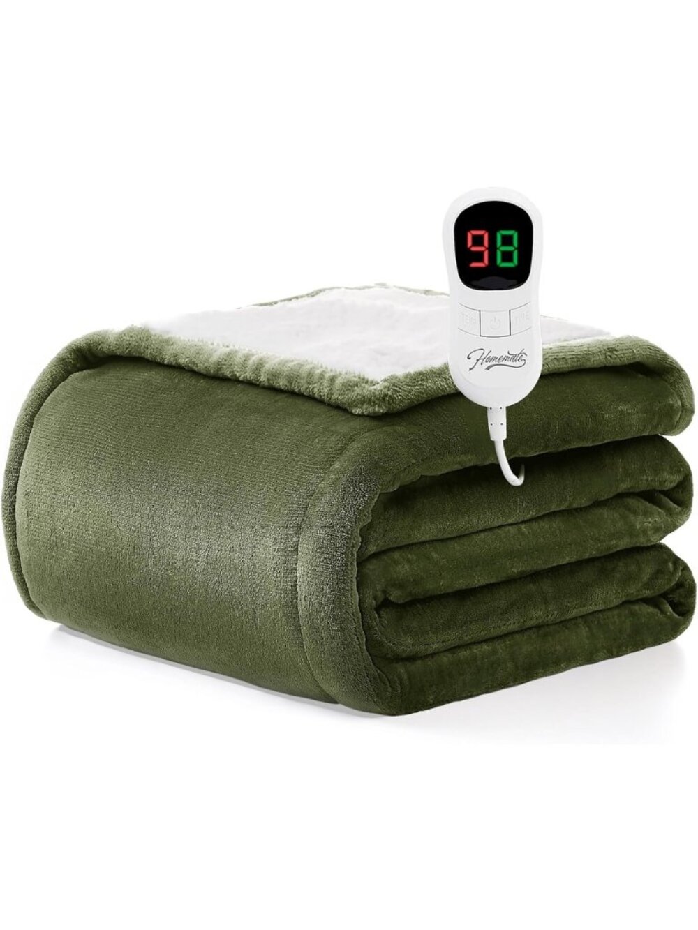 Cozy Electric Heated Blanket Twin Size 62"x84" - Soft, ETL Certified Heating
